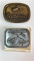 Belt Buckles Federal Remington Hunting