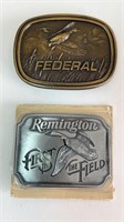 Belt Buckles Federal Remington Hunting