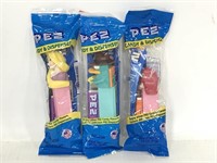 Three Pez candy dispensers - new in package