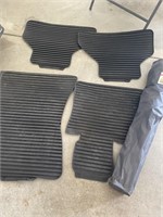 BMW floor mats  and folding chair
