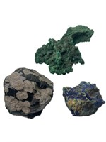 3 Pieces Unique Mineral Collection
