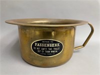 Original Central Pacific Railroad Brass Lav Pot