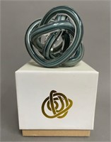 Endless Knot Glass in Original Box with Certificat