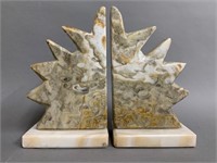 Pair of Vintage Marble Bookends