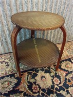 Rattan Deco Two Tier Table