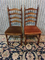 Matching Ladder Back Side Chairs