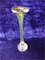 Mouth Blown Bud Vase w/Controlled Bubbles