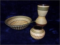 3 Pc German Pottery Set