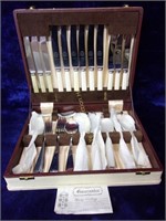 44 Pc Stainless Steel Unity Cutlery Set in Case