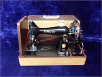 Vintage Singer Hand Crank Sewing Machine in