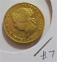 J - 1865 FILIPINAS GOLD COIN (24C)