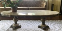 Italian style marble top coffee table - YB