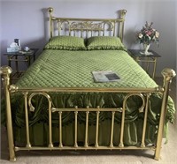 Victorian Brass Works double bed frame - FL