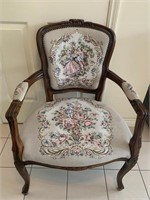 Vintage Louis XV Courting Couple Parlor Chair- FL
