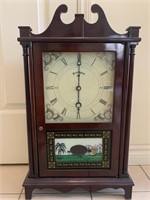 Pillar and scroll style mantle clock - F
