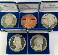 Set of 1996 Half Pound Silver & Copper Coins