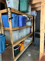 3 - 7 FT X 6 FT WOOD SHELVING ONLY