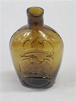 Amber Eagle American Historical Glass Flask