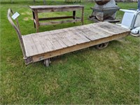 Vintage Industrial Cart 36" x 96"