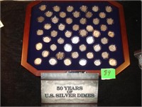 50 Years of US Silver Dimes 1912-1964