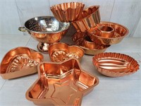 Copper Bake Pans and Strainer