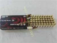 50 Rounds Federal 9mm 115 grain FMJ Ammo