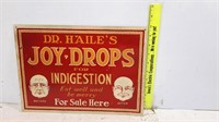 Dr Haile's Joy-Drops Tin Sign