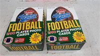 (2) 1990 Fleer Premier Football Cards unopned Box