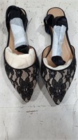 New The Fix Priscilla Pointed Toe LaceUp Flat