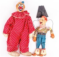 Howdy Doody Marionette / & Clarabell Doll
