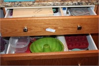 2 Drawers with Pot Holders & Baking Supplies