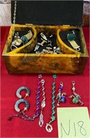 11 - JEWELRY BOX W/ CONTENTS (N18)