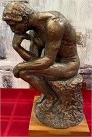 11 - "THE THINKER" STATUETTE 17" (N27)