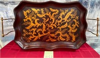11 - LARGE WOOD SERVING TRAY (N57)