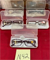 11 - 3 PAIR OF READING GLASSES W/ CASES (N42)