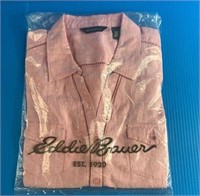 Eddie Bauer Shirt Pink Sz L