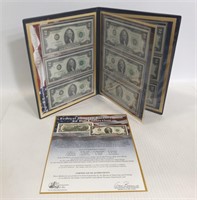 Federal reserve bicentennial $2 bill collection
