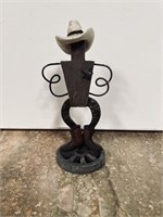 Whimsical Western Cowboy Statue, 7.25in Tall