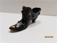 Black signed Handpainted 5" Shoe