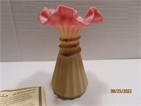 Burmese Wheat Vase Handpainted & Signed