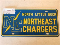 Vintage North Little Rock Northeast Chargers plate