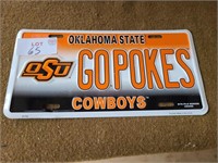 Oklahoma State License Plate