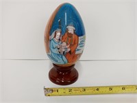 Vintage Glass Egg Art