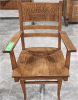 Unique Vintage Wooden Captain's Chair - measures