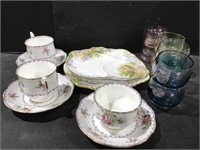 3 Royal Albert Petit Point China cups and