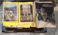 Large box full of assorted National Geographic