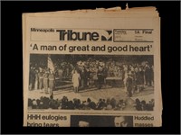 Jan 17th,1978 Hubert Humphrey's Funeral Full Paper