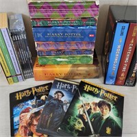 Huge Books Lot w/ DVDs - Harry Potter, etc.