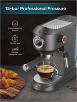 Intasting Espresso Machine, 15Bar Compact Coffee M