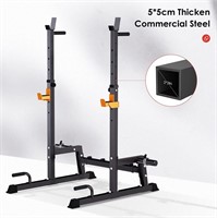 Squat Rack Machine with Adjustable Height & Width